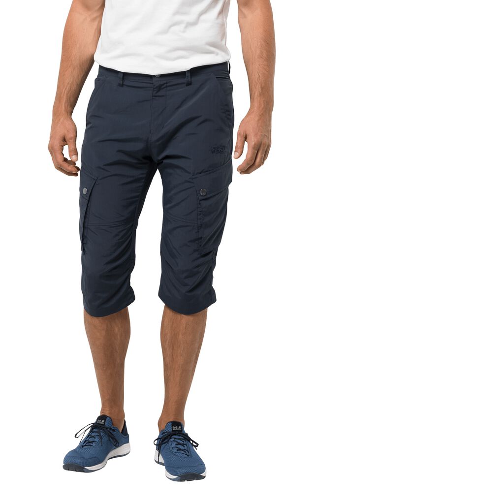 Jack Wolfskin DESERT VALLEY 3/4 Pantalons Homme Bleu - SRZDLUA-16